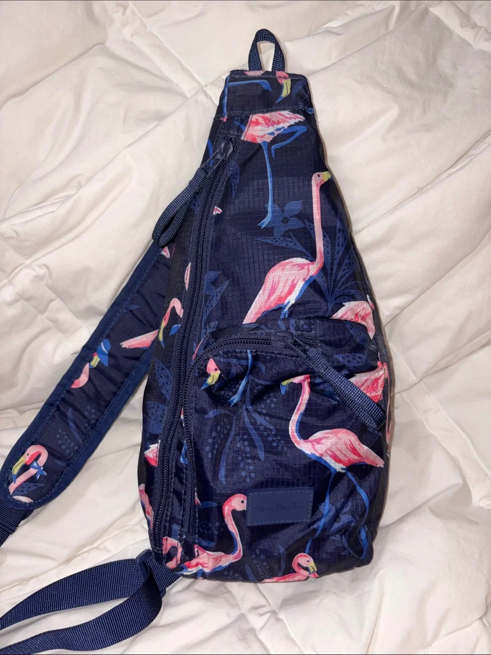NWOT Vera Bradley Flamingo Party Mini Sling Backpack in Ripstop